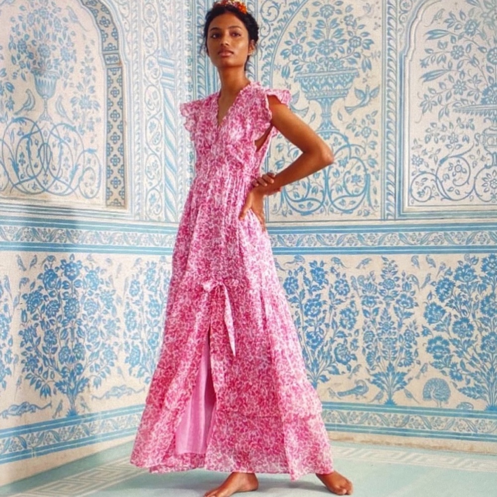 Banjanan Gabriela floral maxi dress XS NWOT